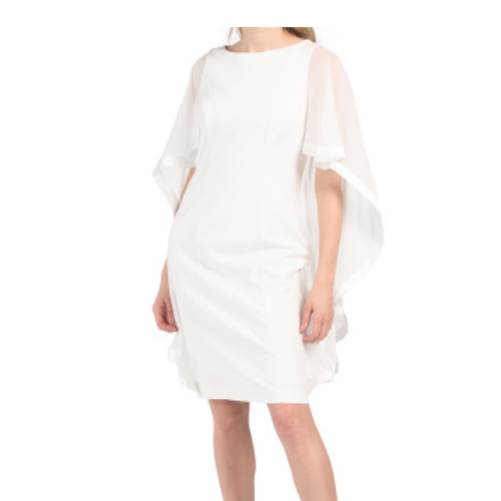 Jessica Howard cascading cocktail dress
